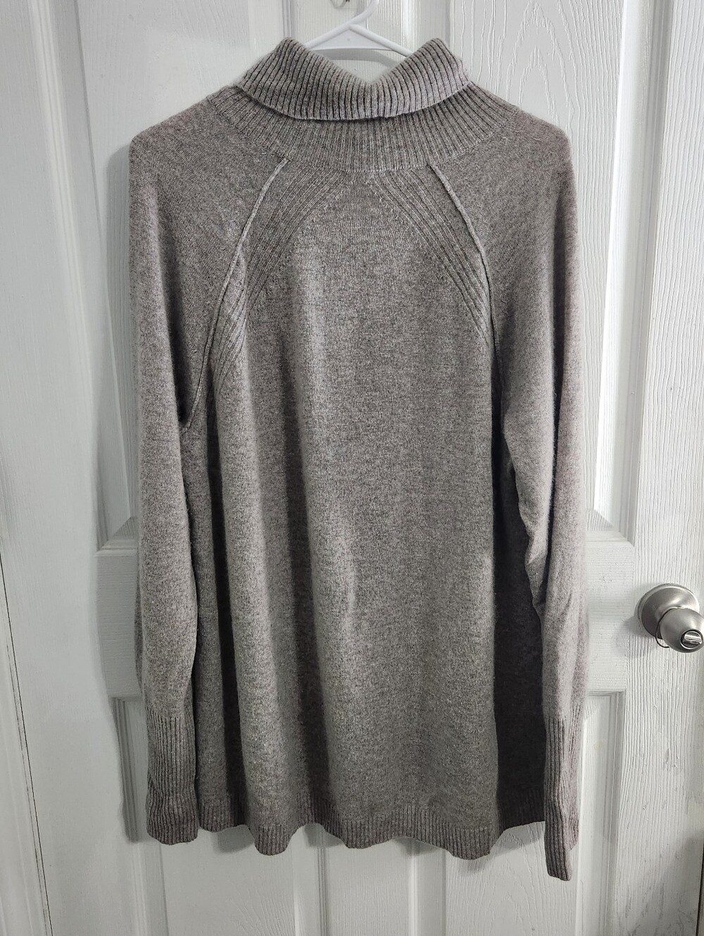 J.jill oversized lavender cashmere turtleneck knit sweater cozycore soft girl LG - Picture 7 of 8